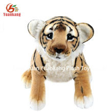 High quality wollens fabric tiger pattern soft toy